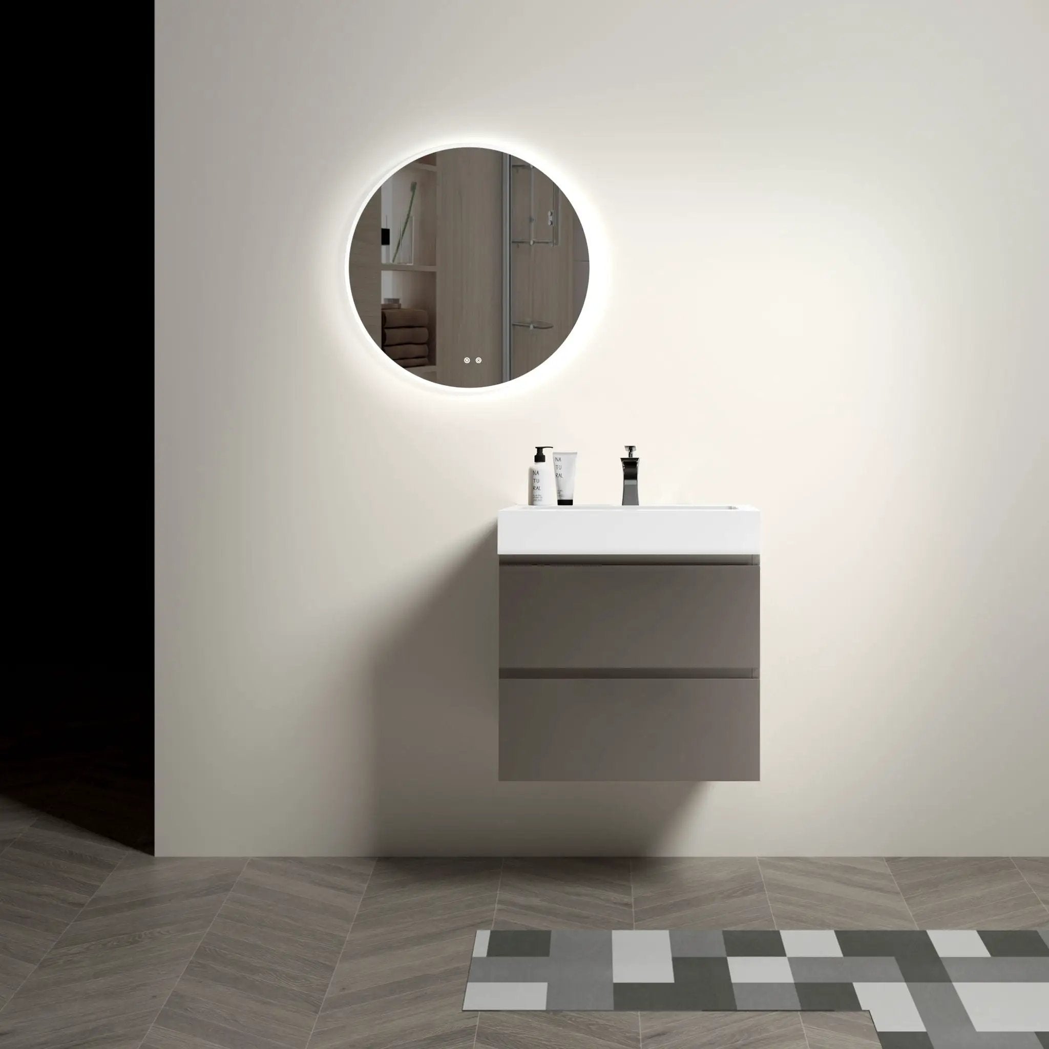 Alice - Bathroom Vanity With Sink, Wall Mounted, Floating by Unique Piece Furniture