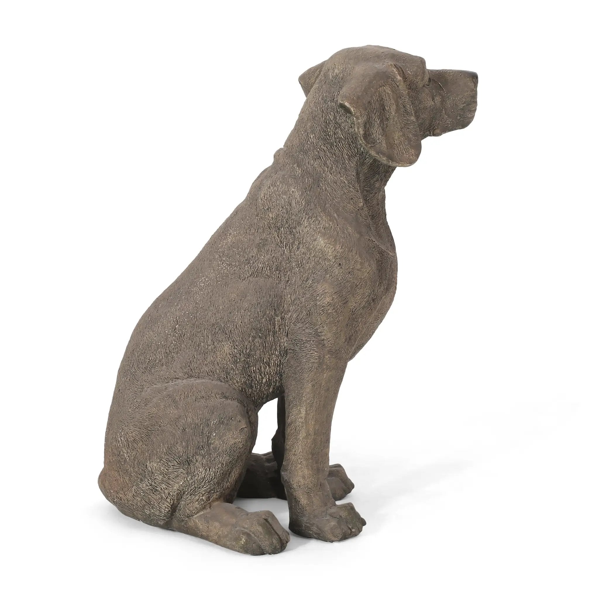 MGO Dog Decor Outdoor Dog Statue - Dark Brown by HouseOfZazla