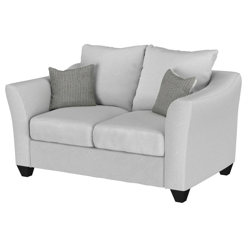 Salizar Upholstered Flared Arm Loveseat Sand by Unique Piece Furniture