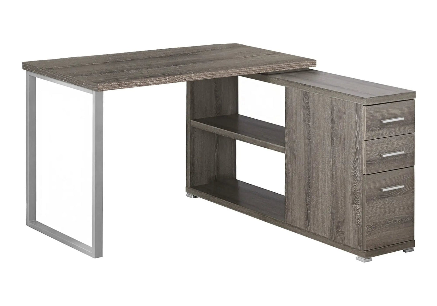Computer Desk, Home Office, Corner, Left, Right Set - Up, Storage Drawers, L Shape, Laptop, And Contemporary & Modern by Unique Piece Furniture