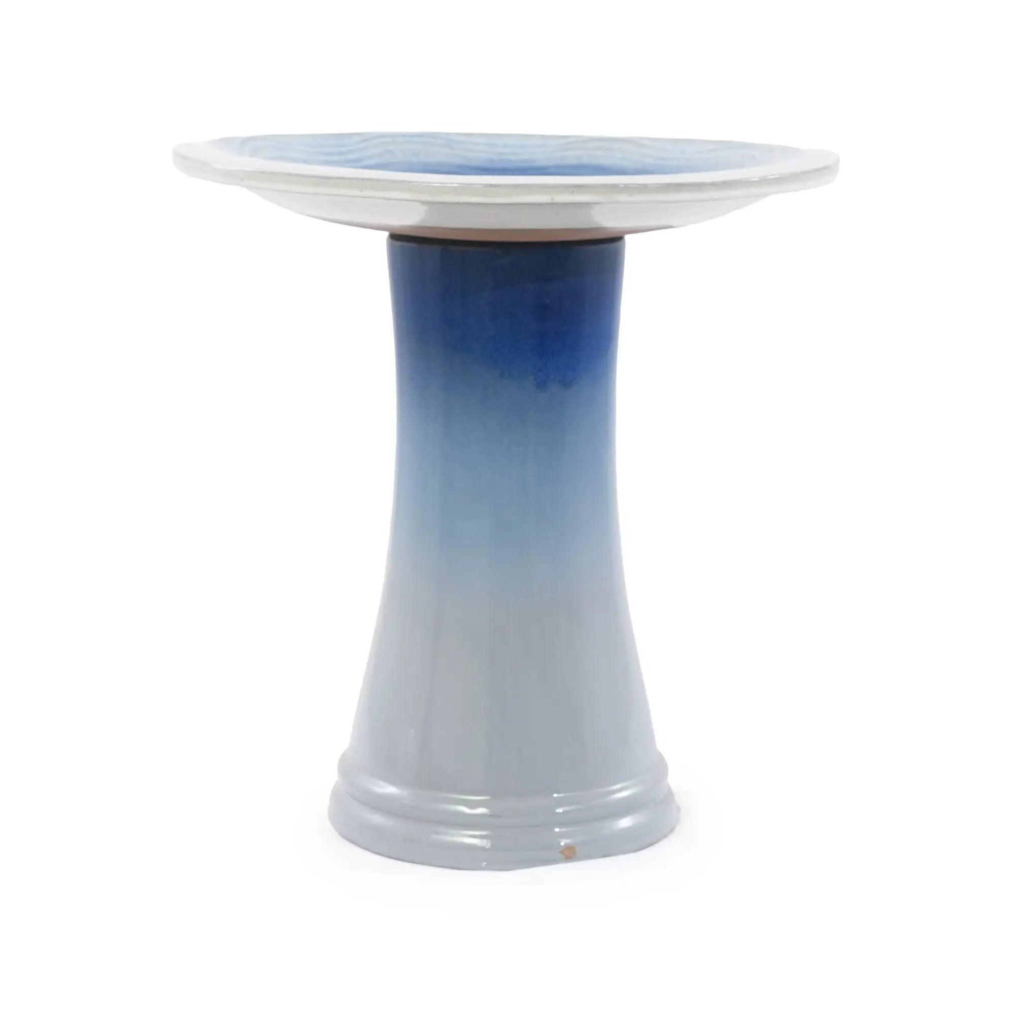 Handmade Glazed Ceramic Bird Bath by HouseOfZazla