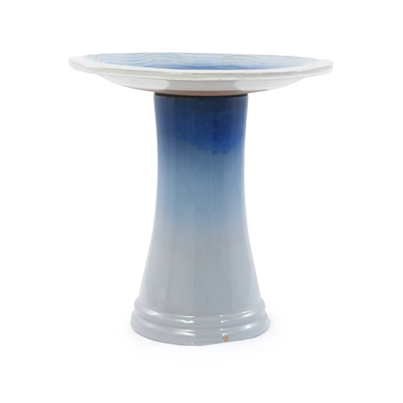 Handmade Glazed Ceramic Bird Bath by HouseOfZazla