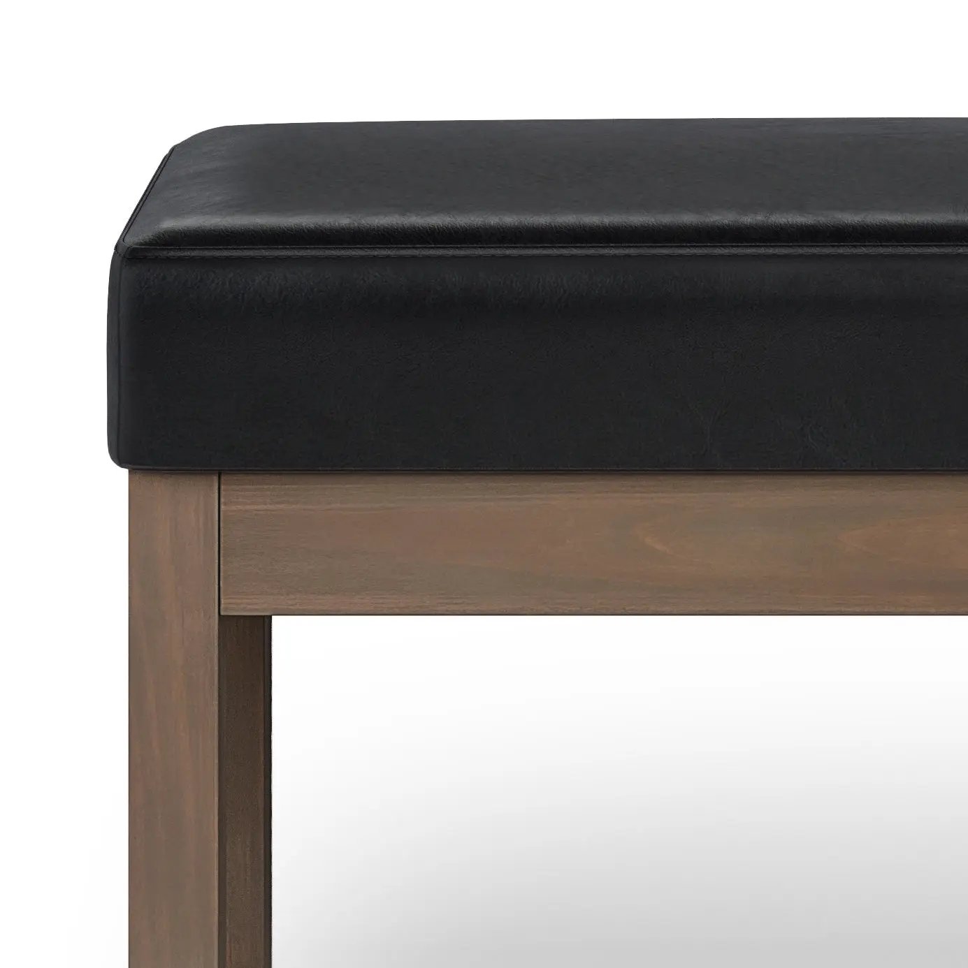 Milltown Large Ottoman Bench - Midnight Black by HouseOfZazla