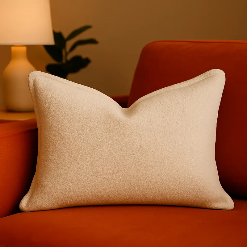 Homey Cozy Soft Pillow in Ivory by HouseOfZazla