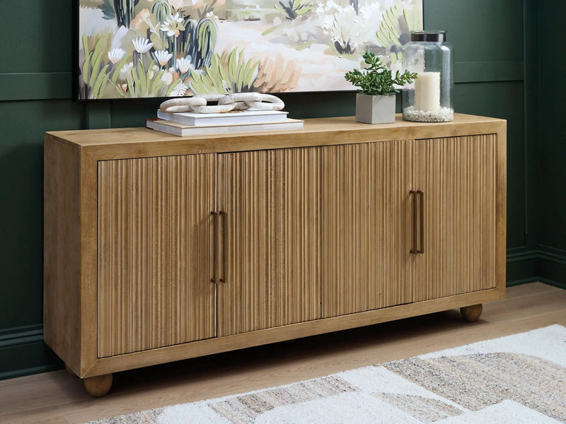Niam - Accent Cabinet - Light Antique Beige by Unique Piece Furniture