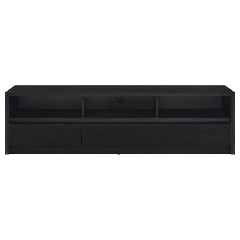 Rutland 78-inch 3-drawer TV Stand Media Console Black by Unique Piece Furniture