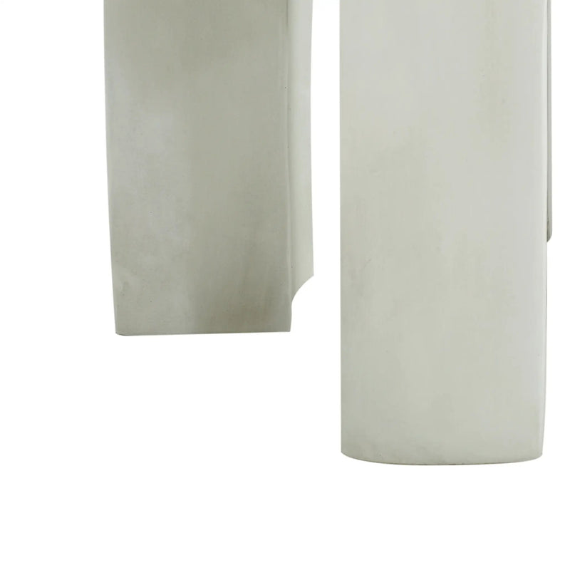 Outdoor MGO Round Top Side Table in Antique White by HouseOfZazla