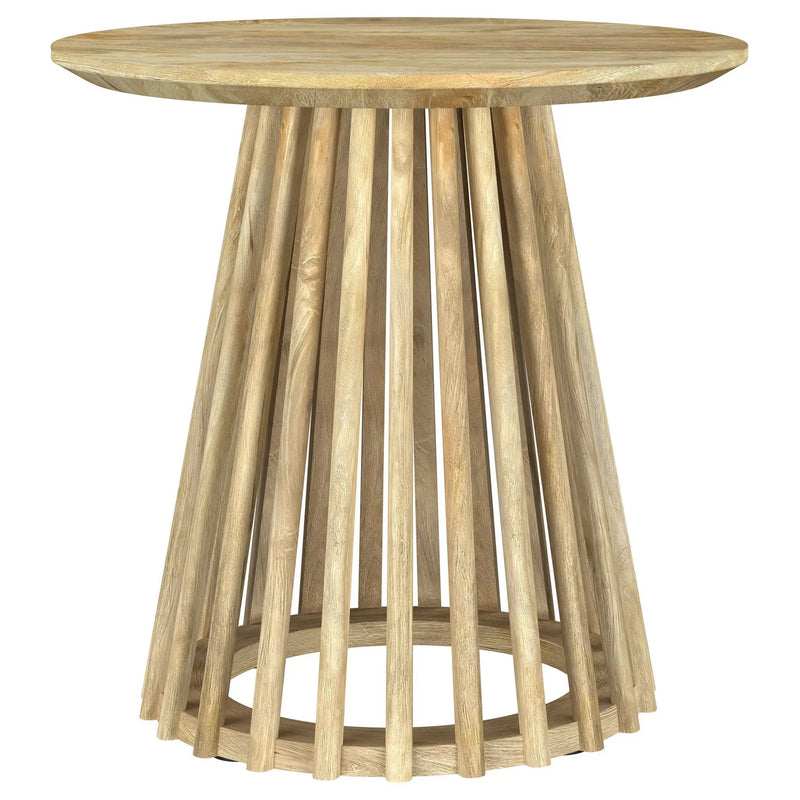 Touhy 2-piece Round Coffee and End Table Set Natural Mango by Unique Piece Furniture