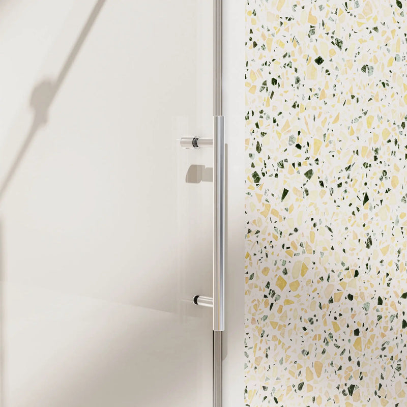 Frameless Single Sliding Soft Close Shower Doors, 5/16" Sgcc Tempered Glass by HouseOfZazla