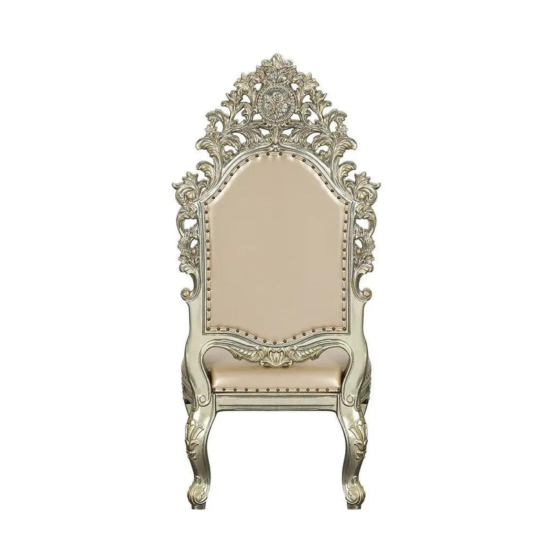 Sorina - Side Chair (Set of 2) - Synthetic Leather & Antique Gold by Unique Piece Furniture