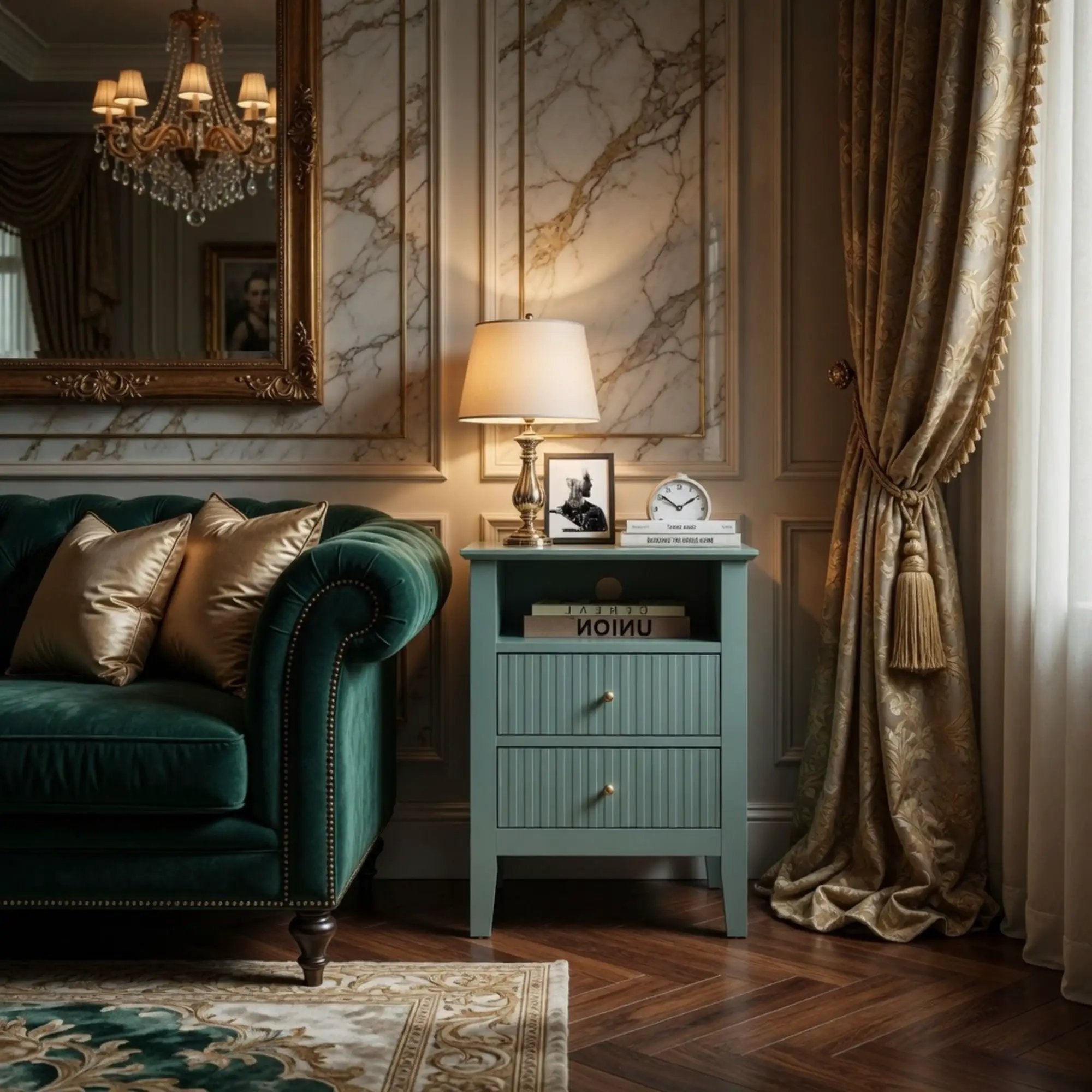 Fluted Nightstand With 2 Drawers by HouseOfZazla