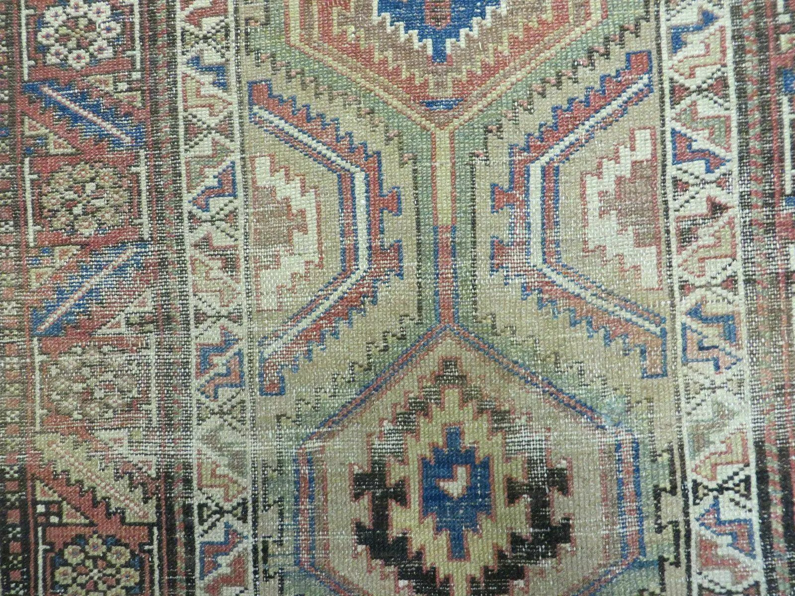 3'4" X 12' Antique Hand Made Turkish Wool Rug Runner Carpet Camel Hair Nice by Jewel Rugs
