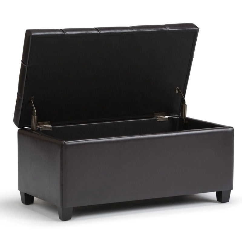 Sienna - Upholstered Storage Ottoman Bench by HouseOfZazla
