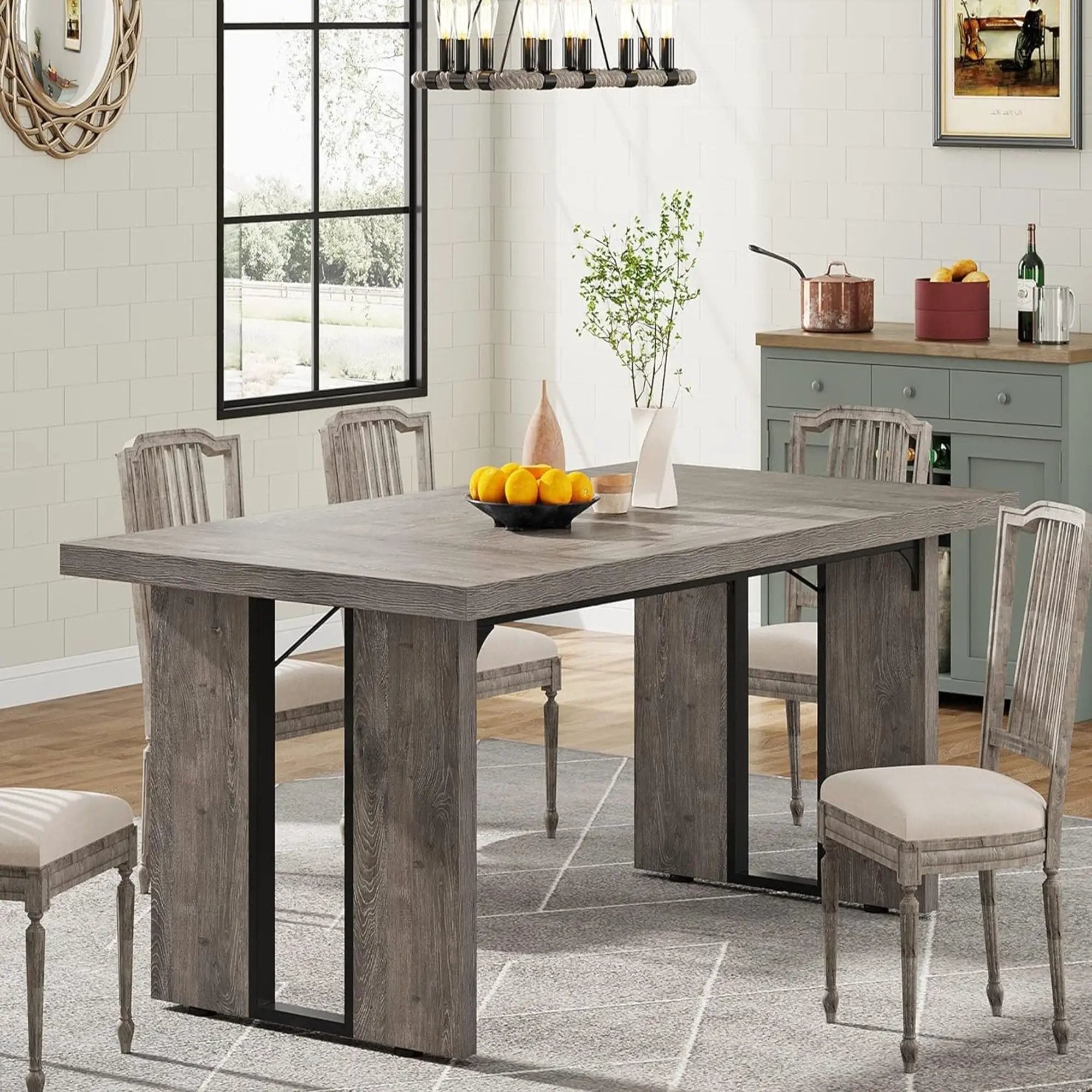 Large Rectangular Kitchen Table by HouseOfZazla