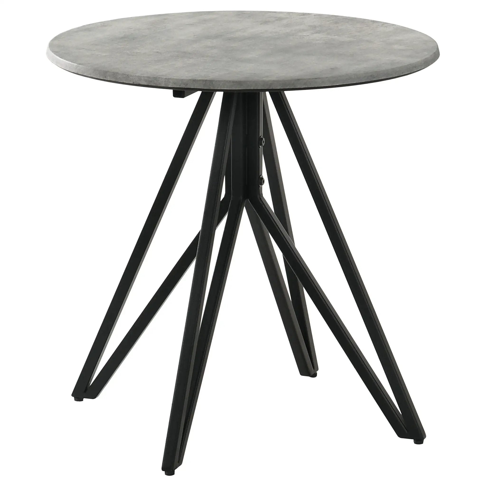 Hadi 3-piece Round SmartTop Coffee and End Table Set Cement by Unique Piece Furniture