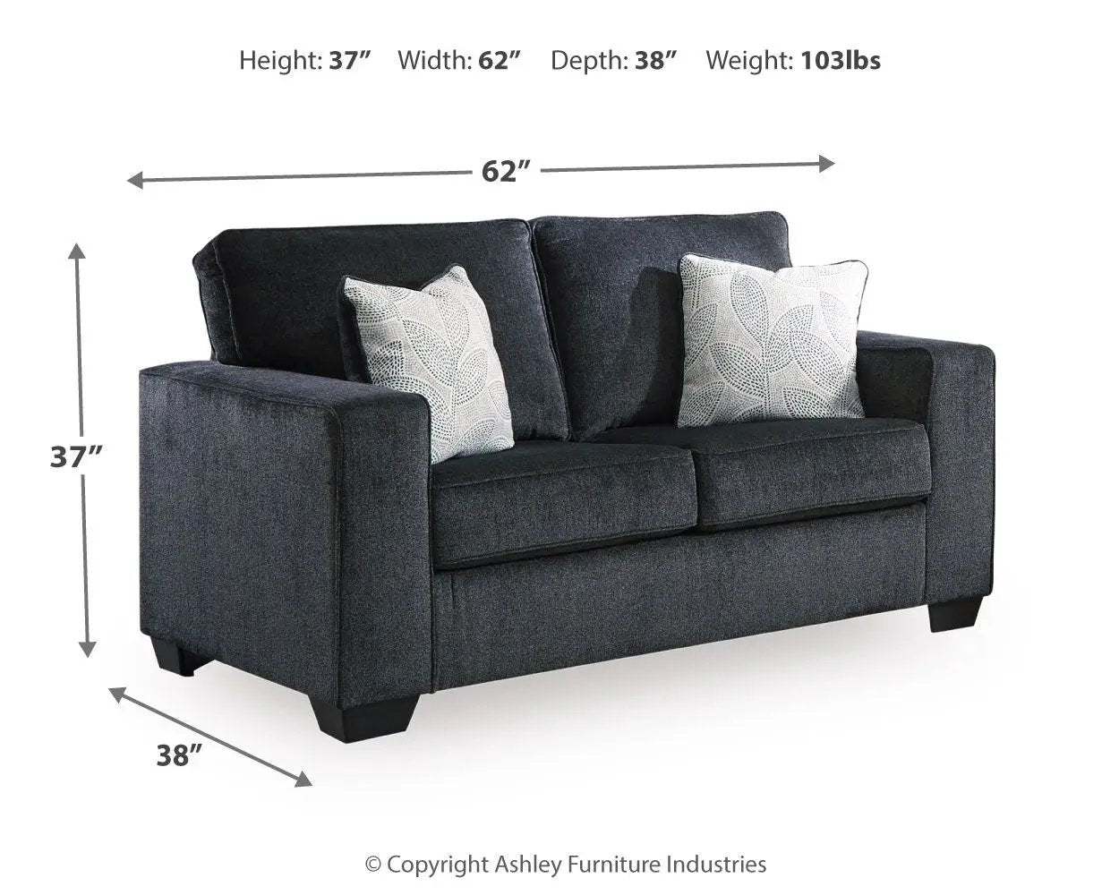 Altari - Stationary Loveseat by Unique Piece Furniture