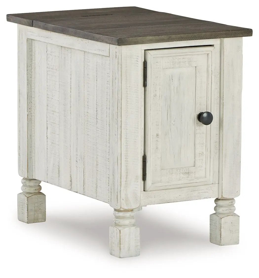 Havalance - Chair Side End Table - White / Gray by Unique Piece Furniture