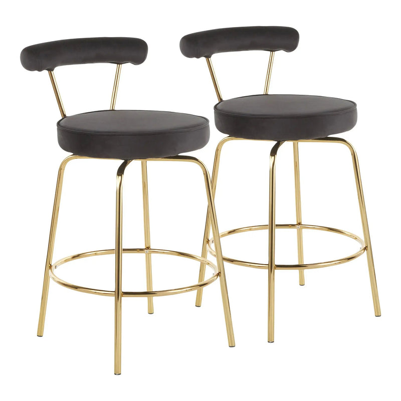 Rhonda - Glam Counter Stool (Set of 2) by Unique Piece Furniture