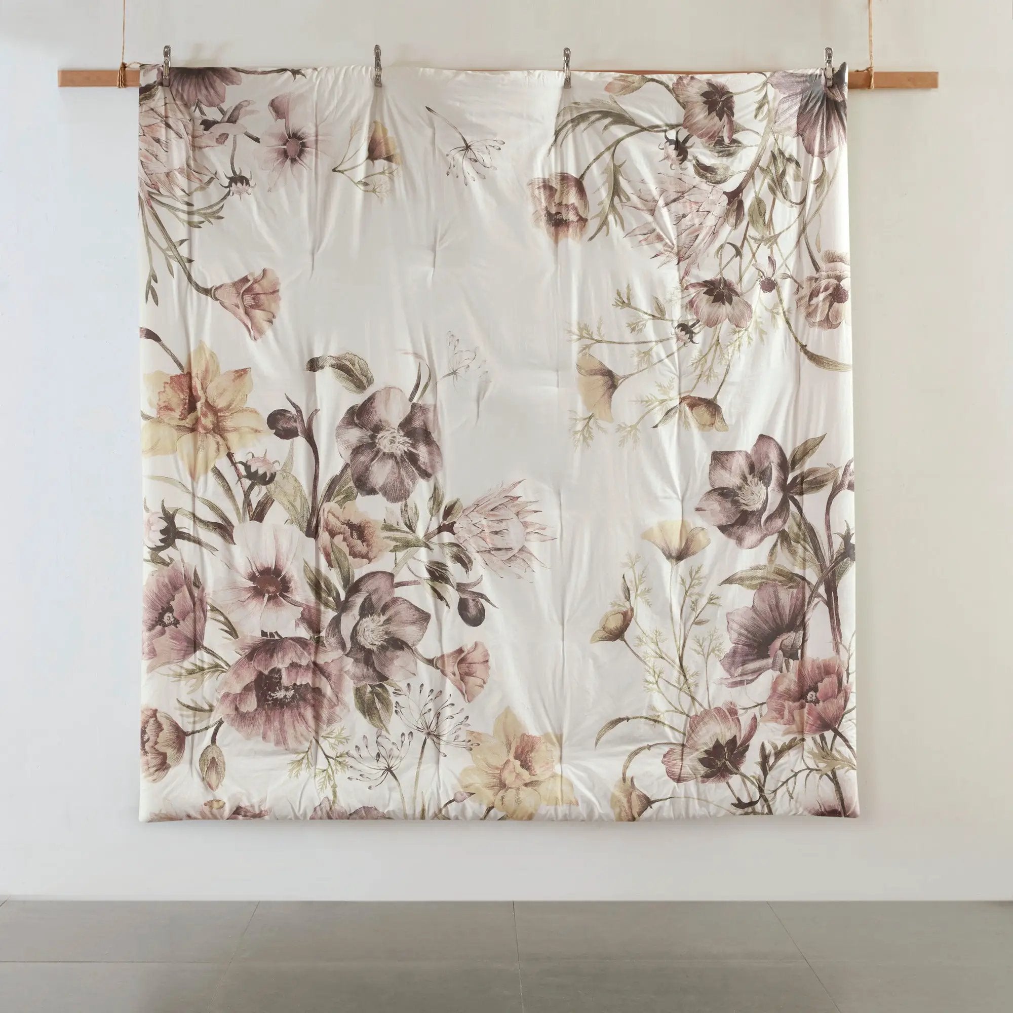 8 Piece Cotton Printed Comforter Set Blush King by HouseOfZazla
