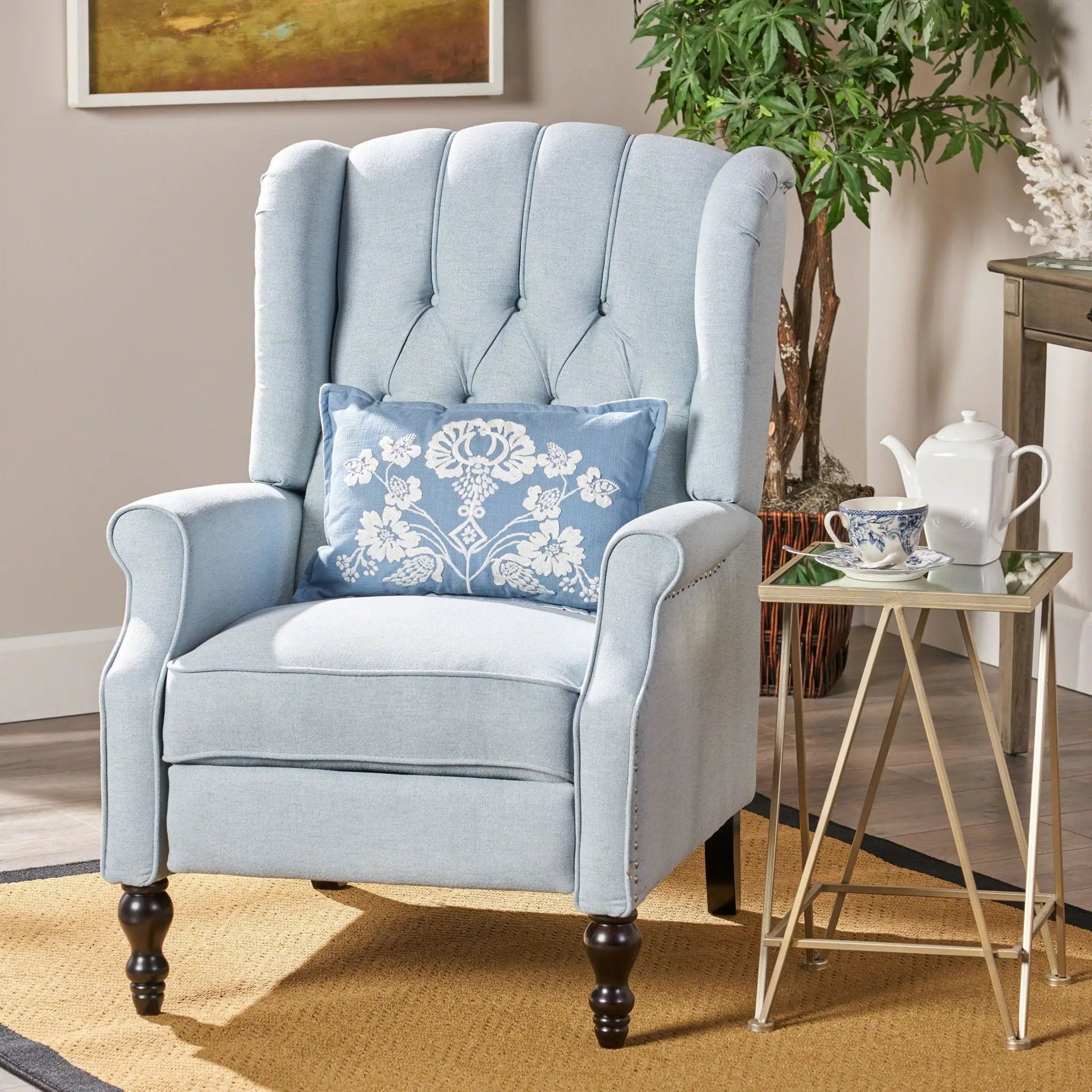 Tufted Arm Chair Recliner by Unique Piece Furniture