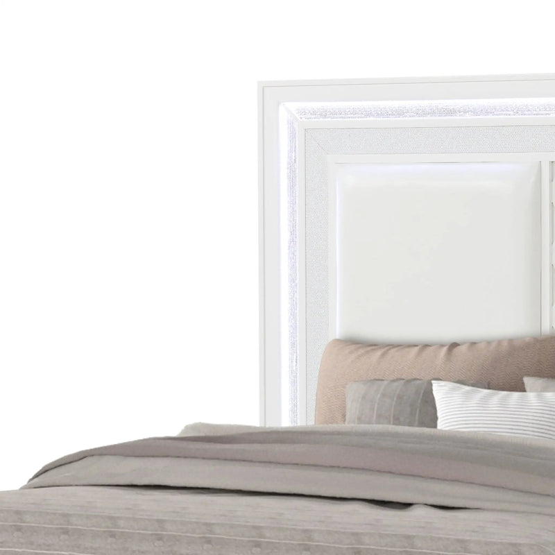 Abigale - Bed & LED Lighting And 2 Drawer Storage Footboard by HouseOfZazla