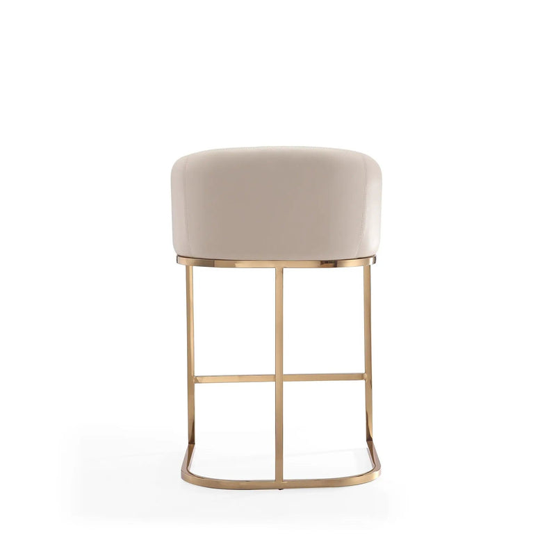 Mid-Century Modern Stool With Steel Base by HouseOfZazla