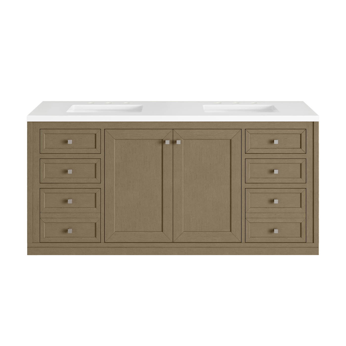 James Martin Chicago 60" Double Bathroom Vanity, Walnut Whisper, view 32