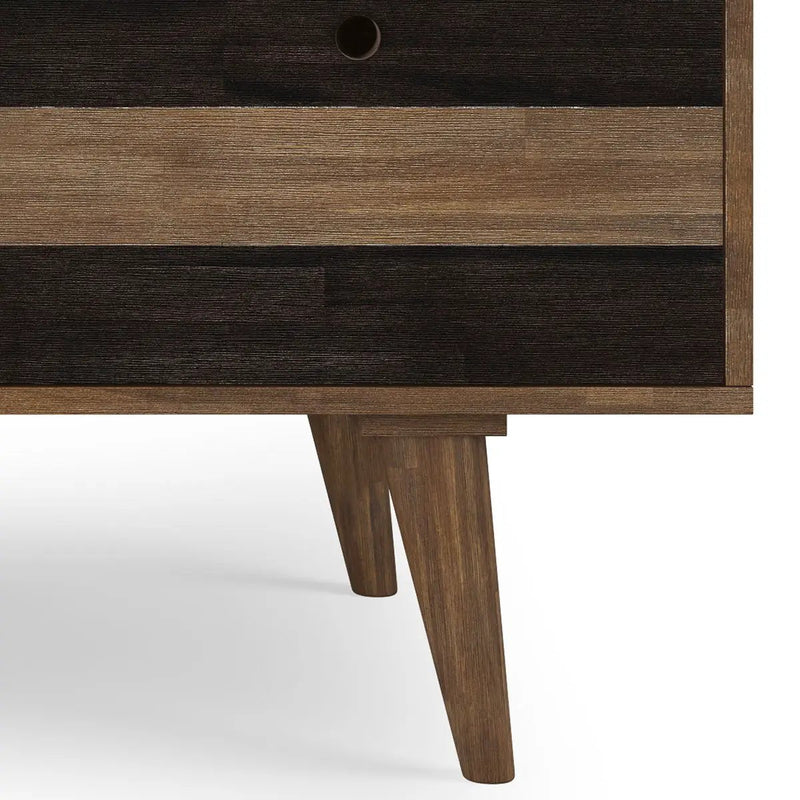 Clarkson - Desk With Side Drawers - Rustic Natural Aged Brown by Unique Piece Furniture