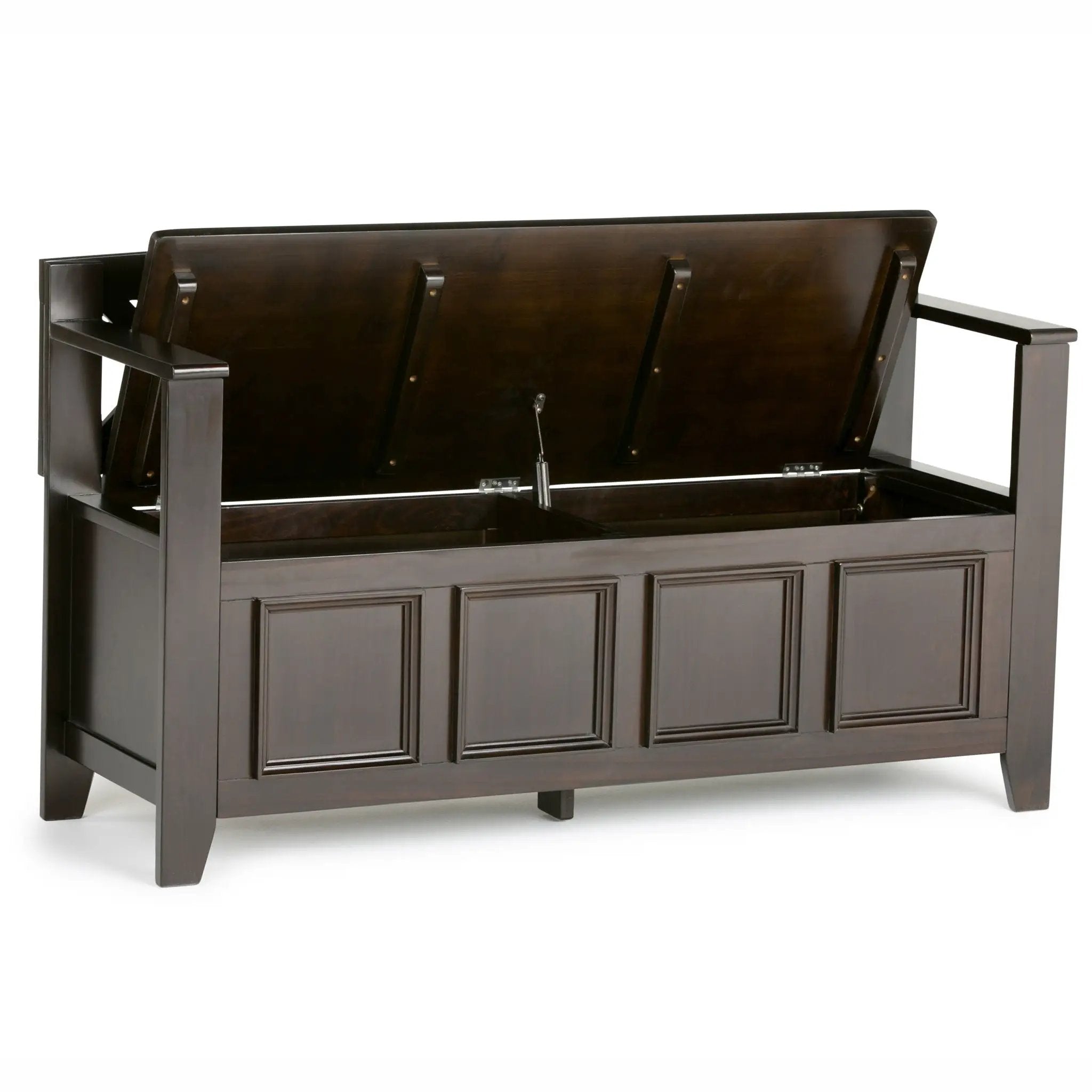 Amherst - Entryway Storage Bench - Hickory Brown by HouseOfZazla