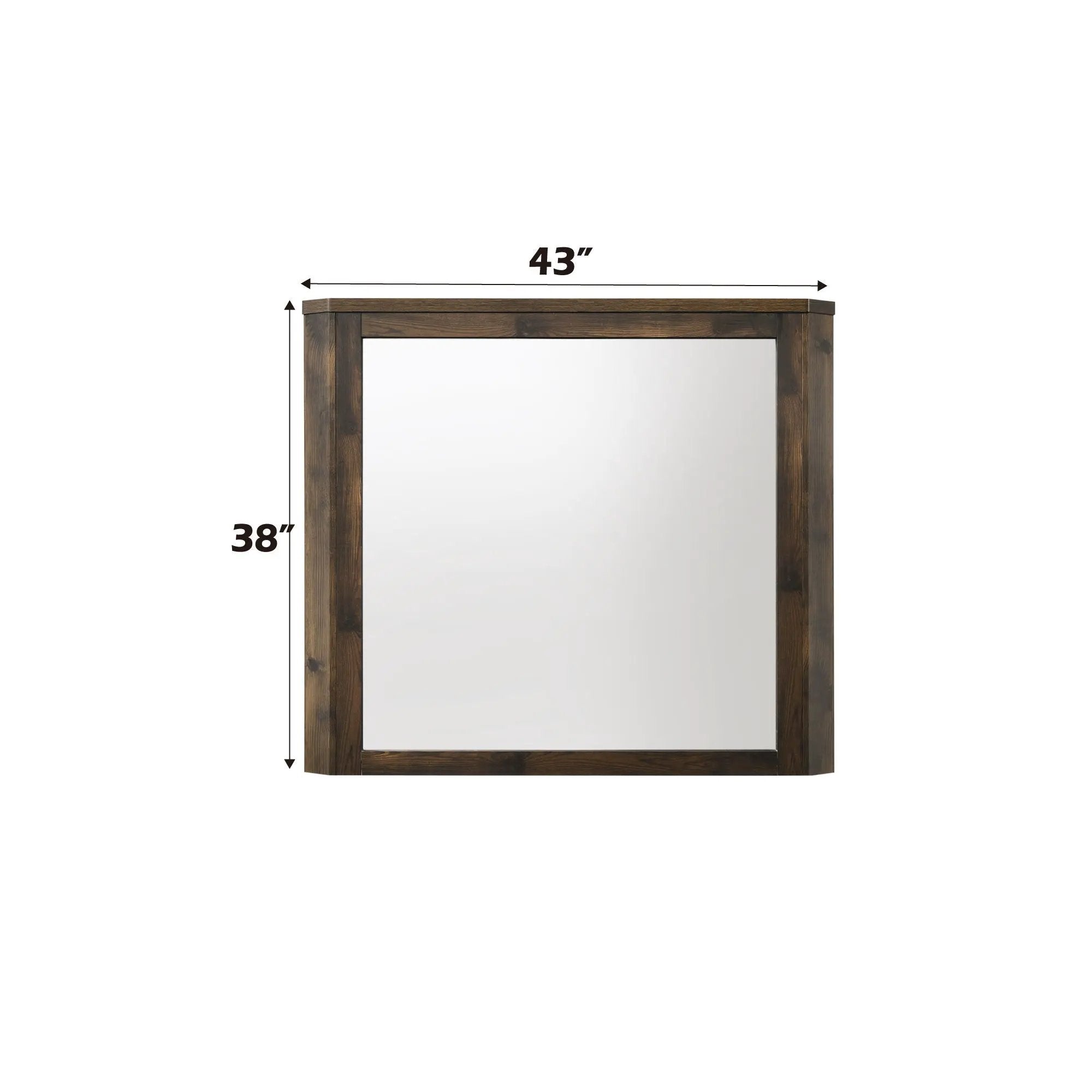 Elettra - Rustic Mirror - Walnut by Unique Piece Furniture