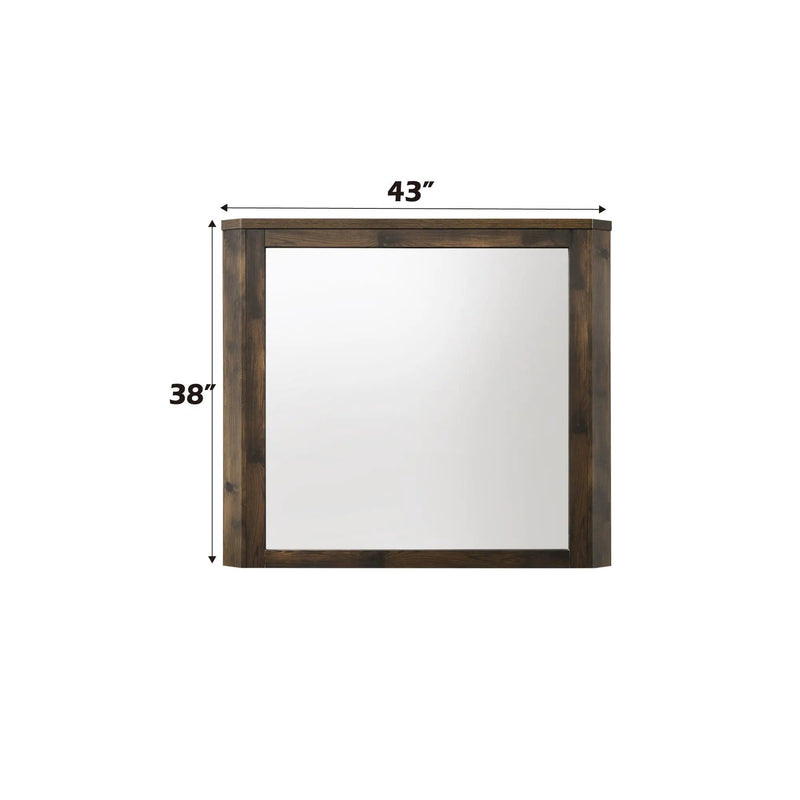 Elettra - Rustic Mirror - Walnut by Unique Piece Furniture