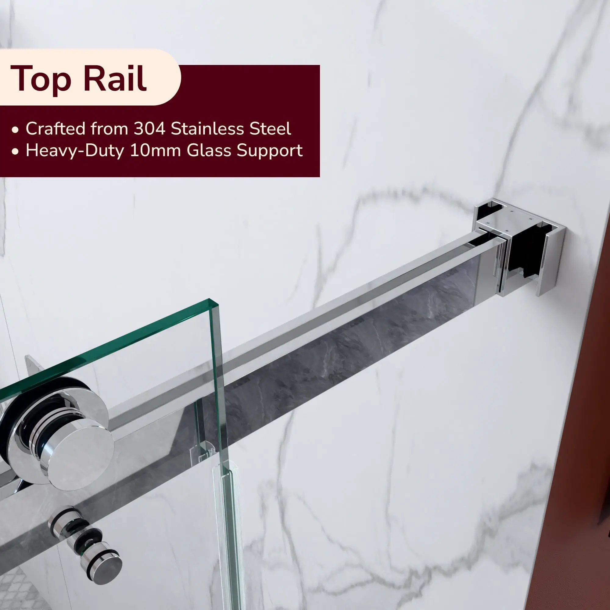 56"-60"W x 80"H Frameless Double Sliding Shower Door by HouseOfZazla