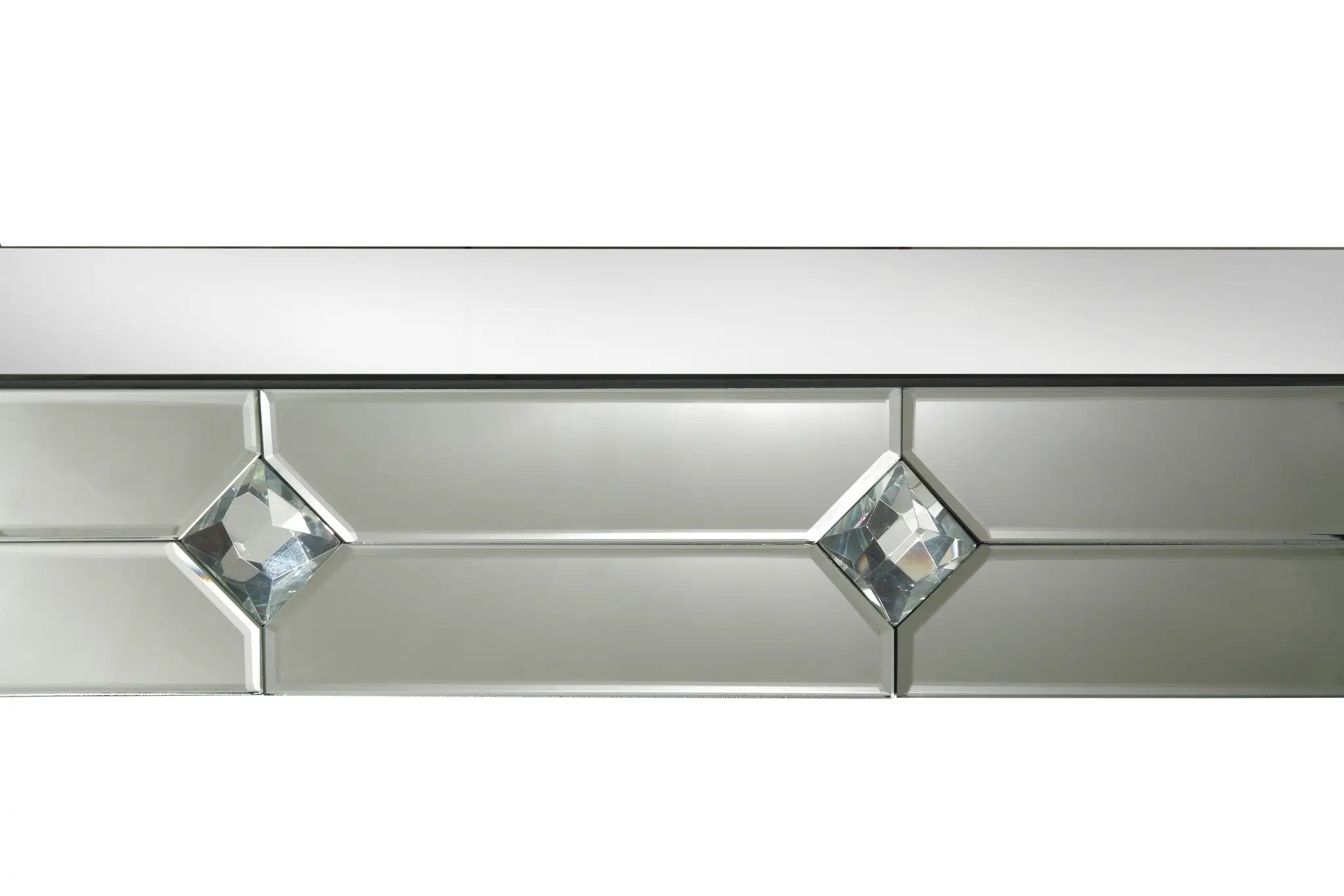 Hessa Mirrored & Faux Rhinestone Console Table by HouseOfZazla