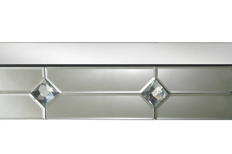 Hessa Mirrored & Faux Rhinestone Console Table by HouseOfZazla