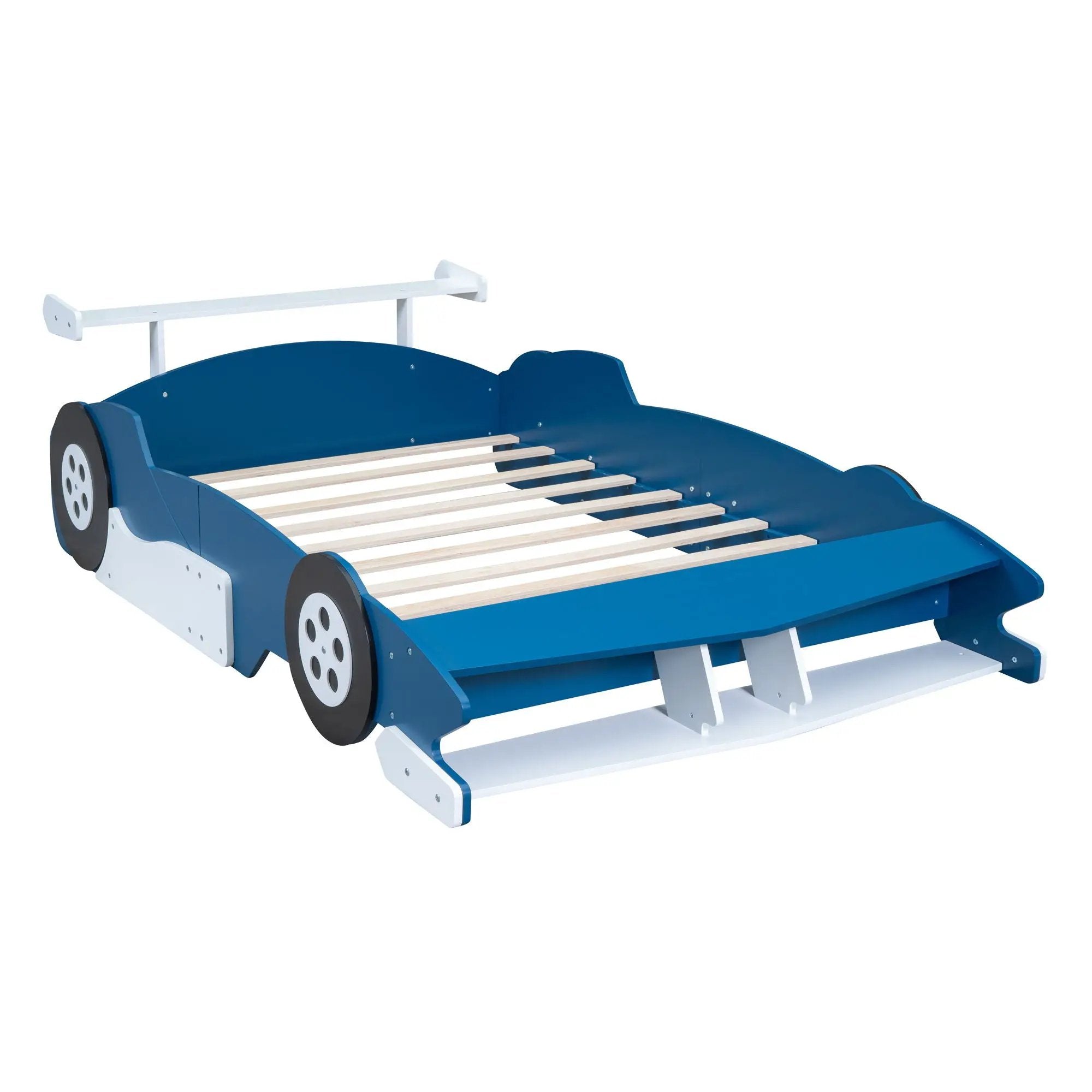 Race Car-Shaped Platform Bed With Wheels by HouseOfZazla
