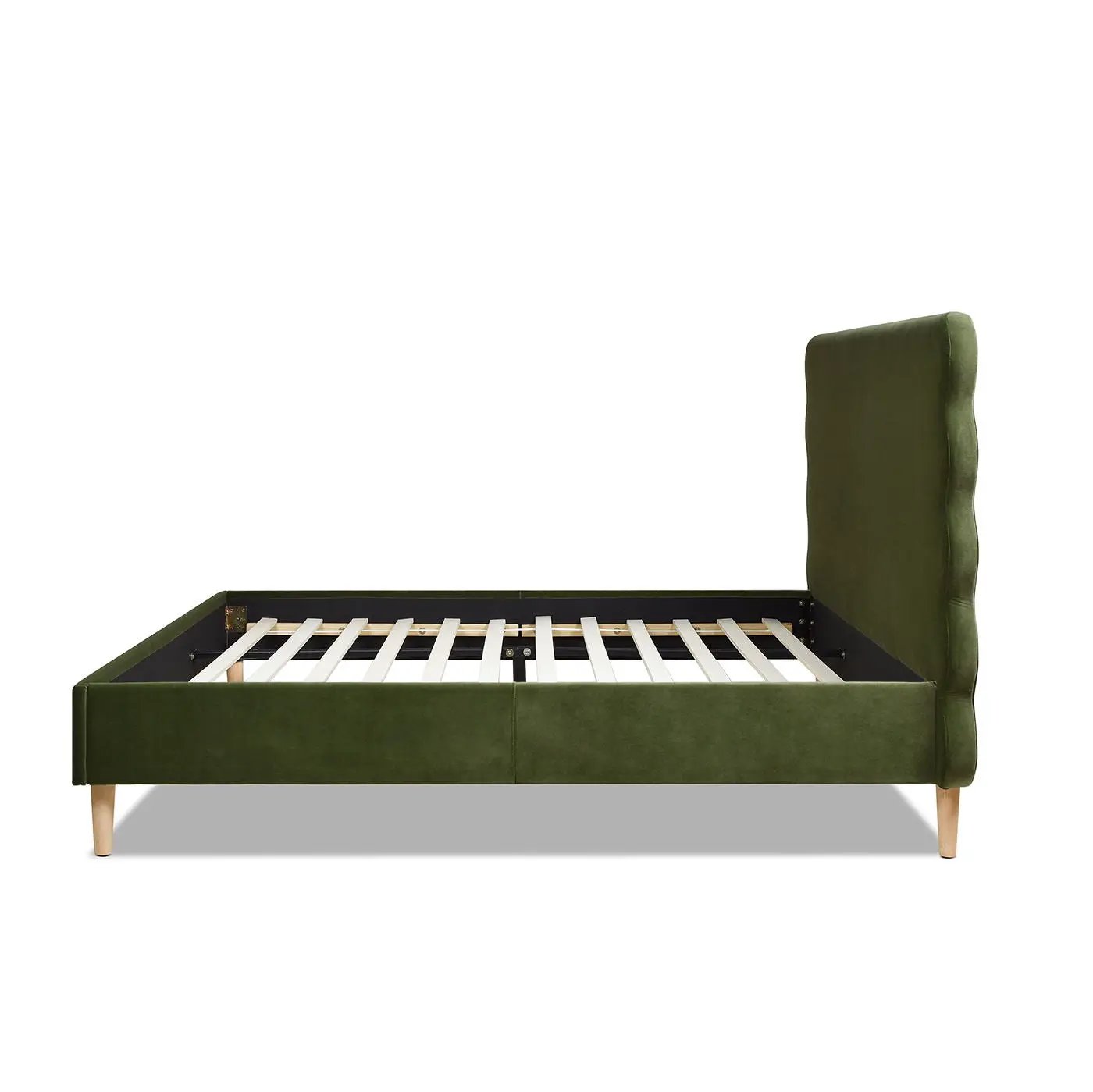 Stockholm - Modern Wavy Headboard Platform Bed by HouseOfZazla