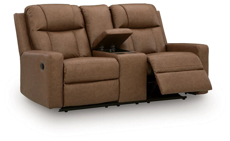 Mackmenville - Double Reclining Loveseat With Console by Unique Piece Furniture