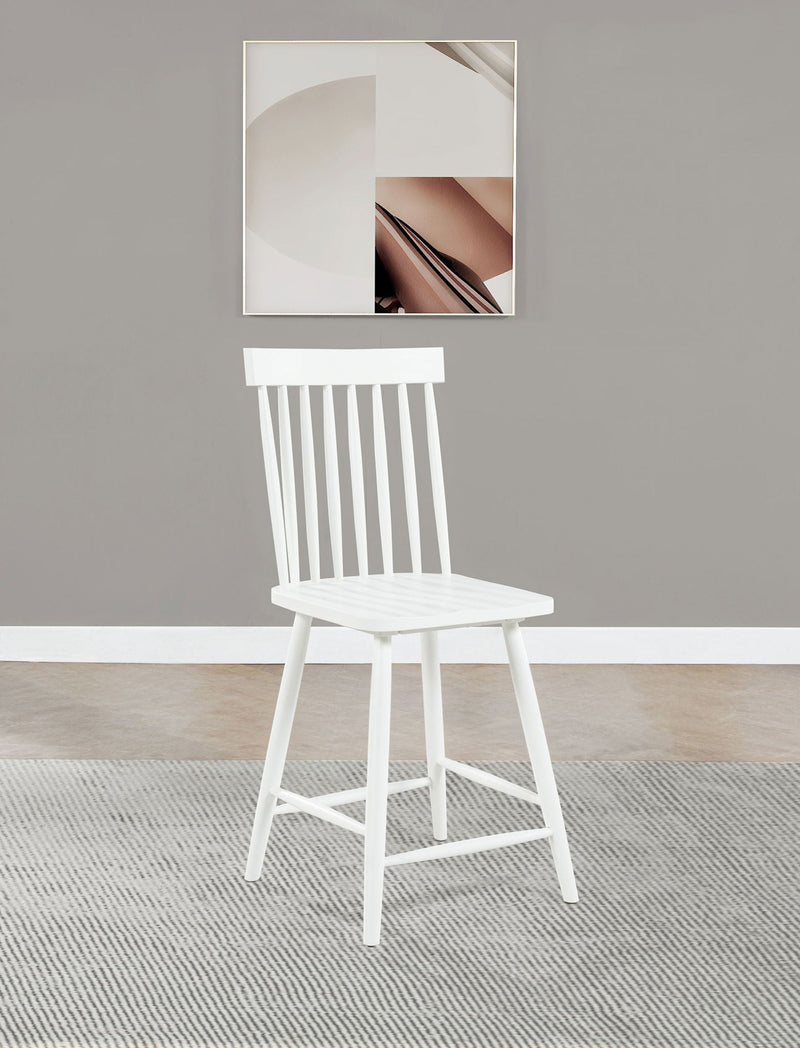 Andrews Windsor Counter Height Dining Side Chair White (Set of 2) by Unique Piece Furniture