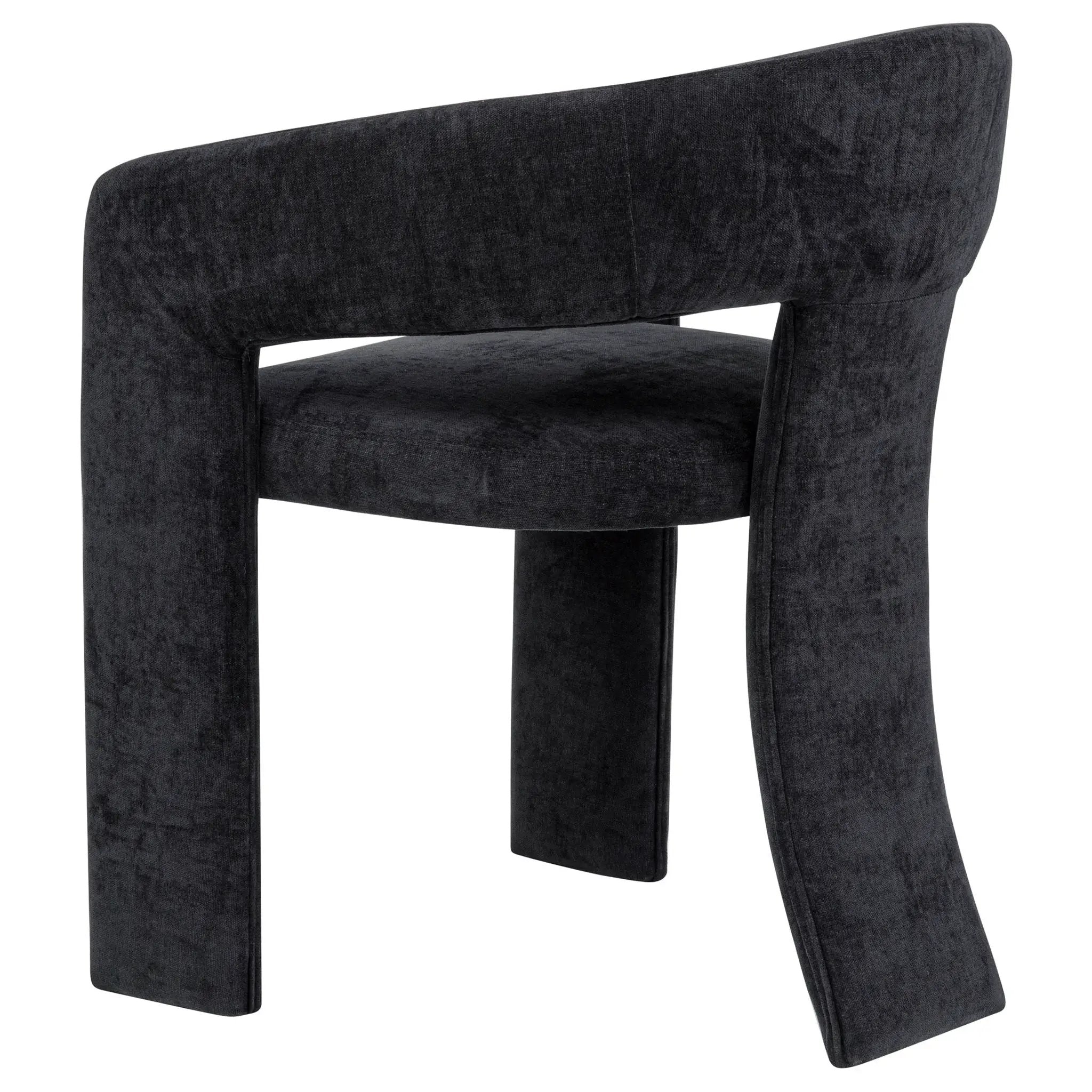 Carlow Upholstered Dining Arm Chair Black (Set of 2) by Unique Piece Furniture