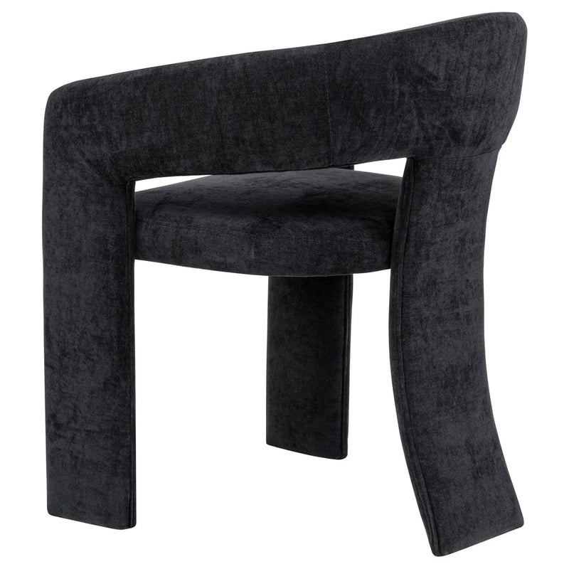 Carlow Upholstered Dining Arm Chair Black (Set of 2) by Unique Piece Furniture