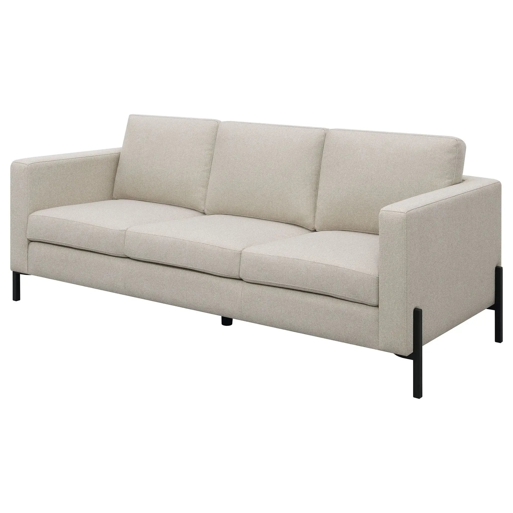 Tilly - Track Arm Sofa - Oatmeal by HouseOfZazla