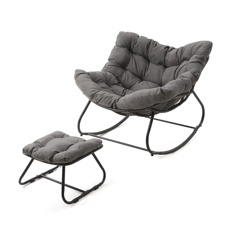 Egg Rocking Chair With Ottoman by HouseOfZazla