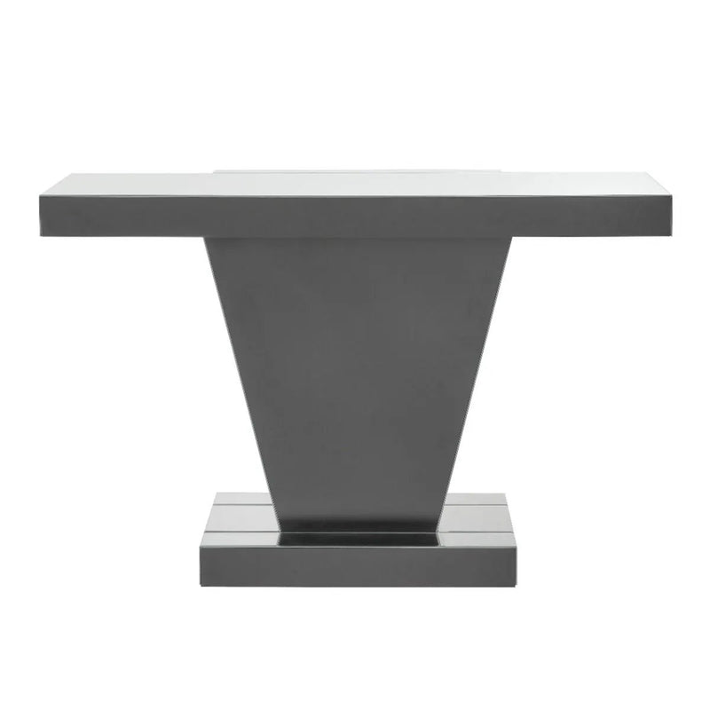 Nysa - 32"H Console Table - Mirrored & Faux Crystals by Unique Piece Furniture