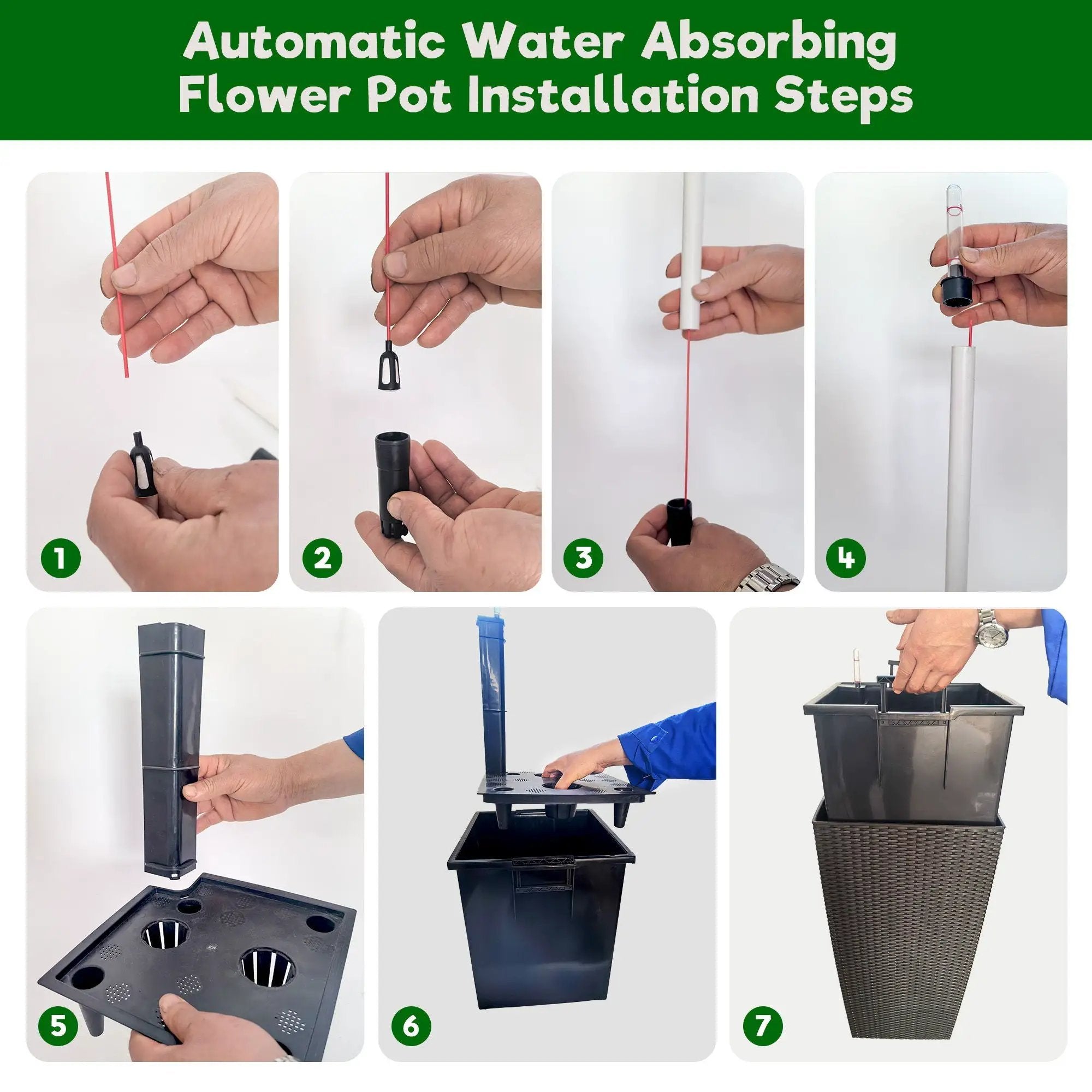 Indoor Outdoor Planter With Automatic Watering System by HouseOfZazla