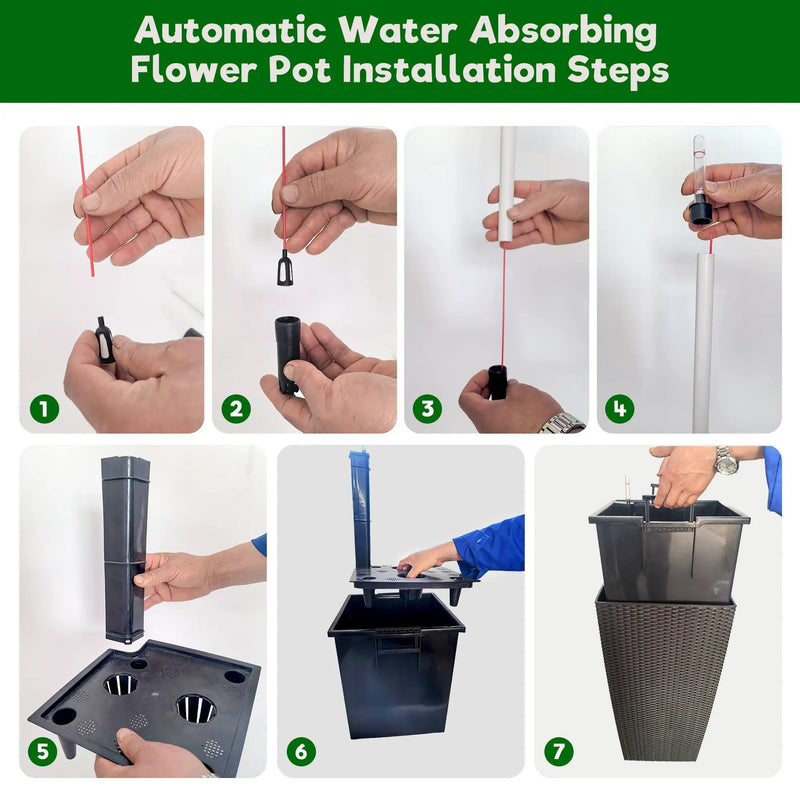 Indoor Outdoor Planter With Automatic Watering System by HouseOfZazla
