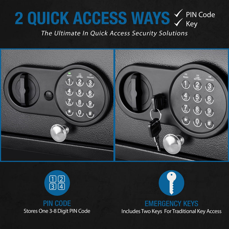 1 2 Cu Ft Digital Keypad Security Safe - Black by HouseOfZazla