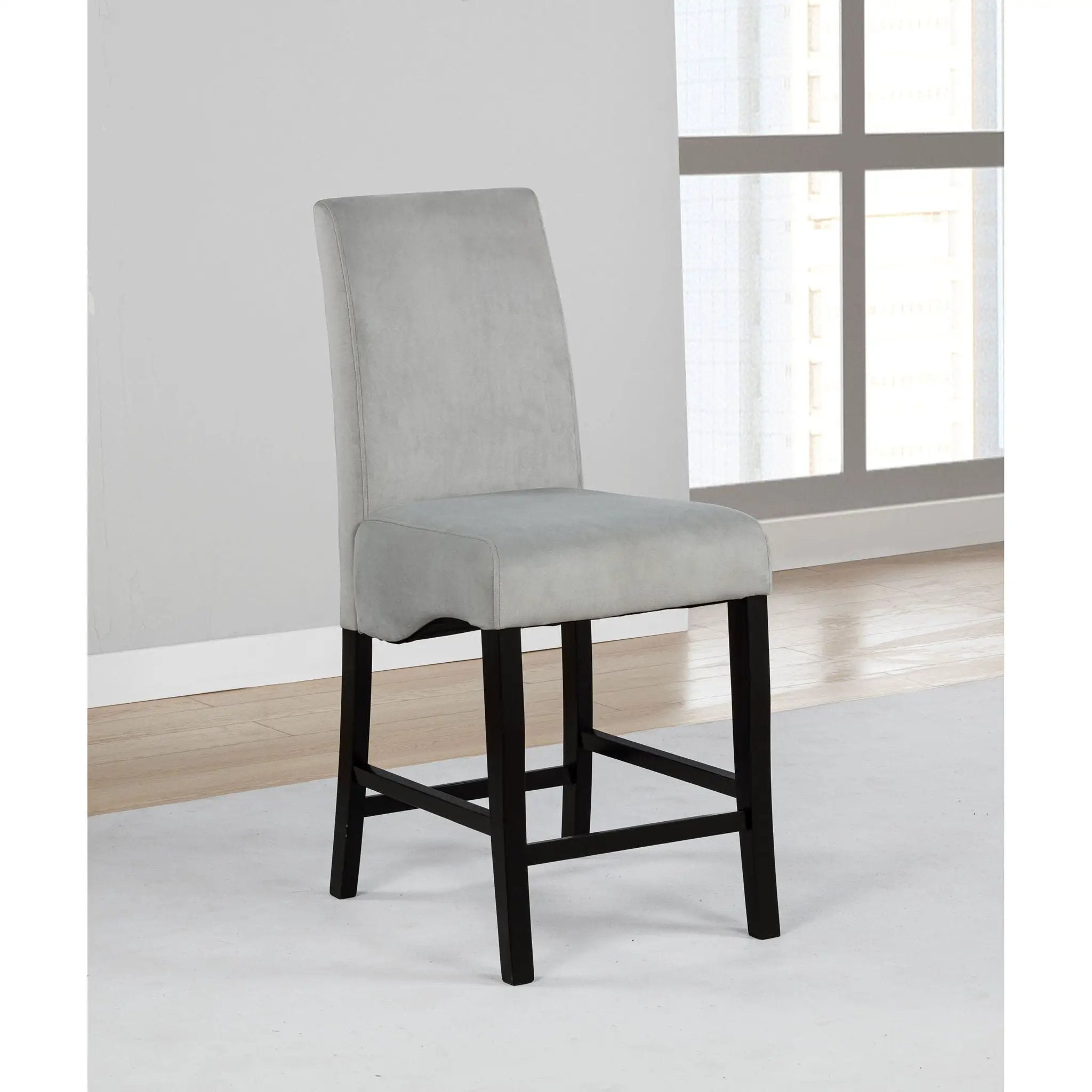 Upholstered Counter Stools (Set of 2) - Gray by HouseOfZazla