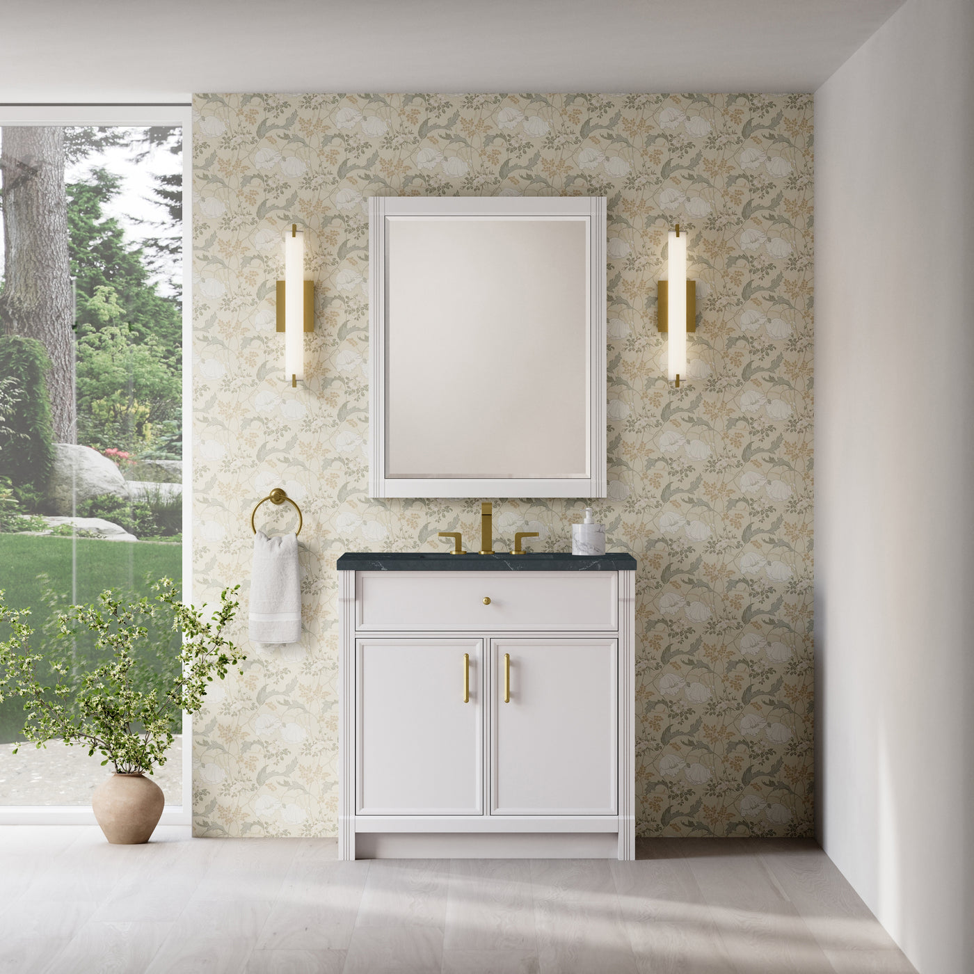 James Martin Bellshire 36" Single Bathroom Vanity, Bright White, view 39