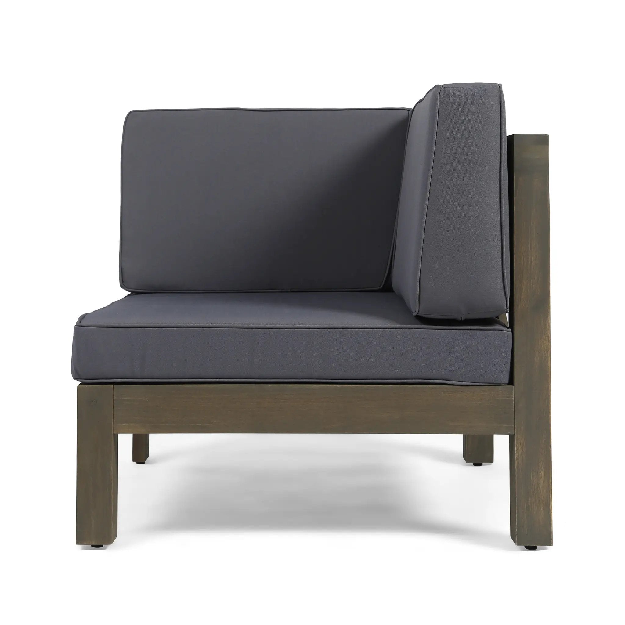 OANA 3-Piece Love Seat Set with Coffee Table, Dark by HouseOfZazla