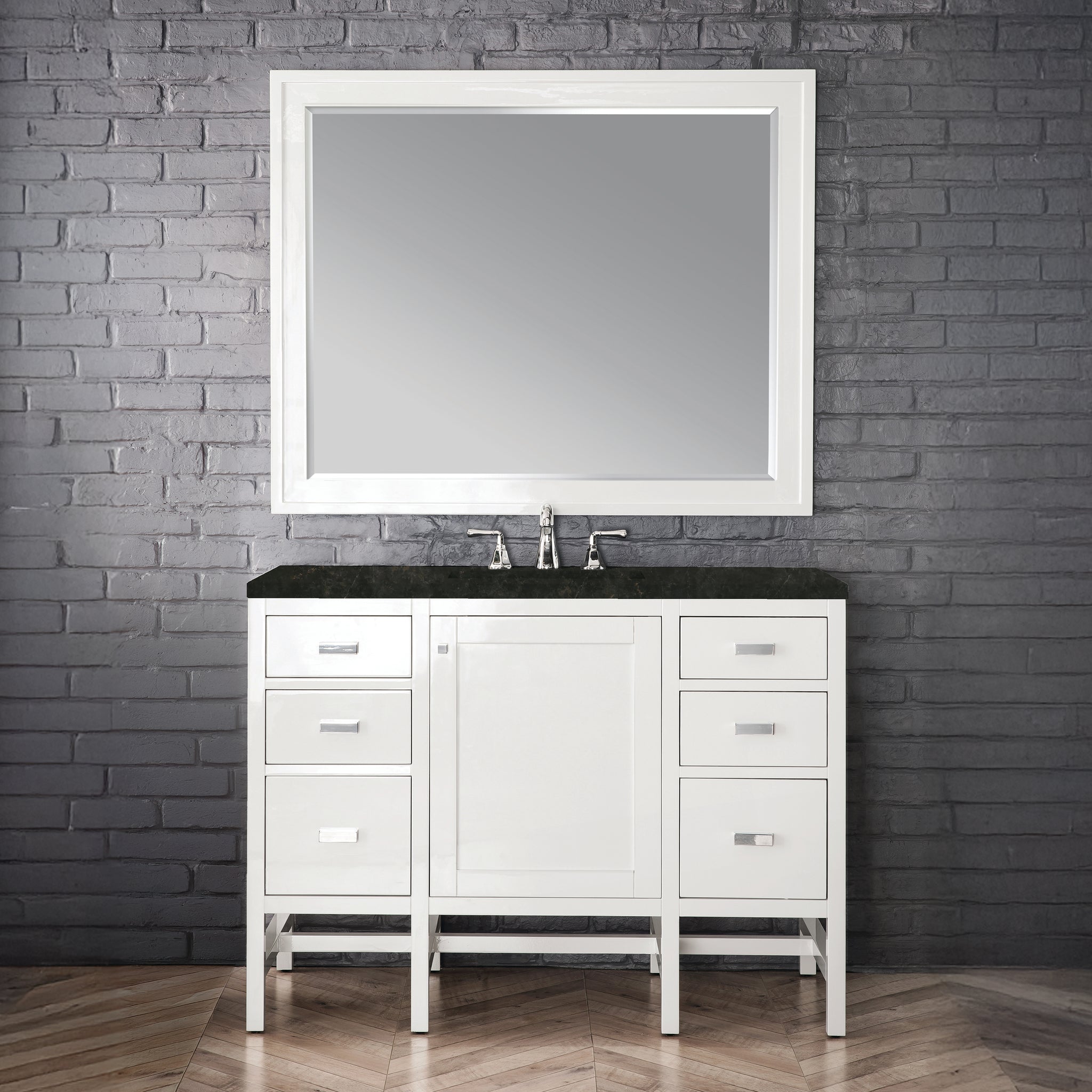 James Martin Addison 48" Single Bathroom Vanity, Glossy White, view 25